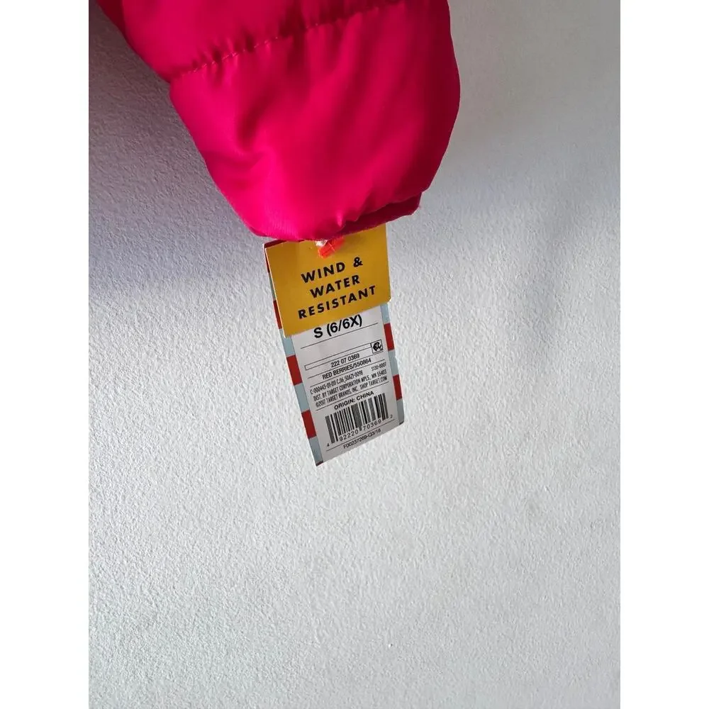 Cat & Jack girls puffer jacket - size S